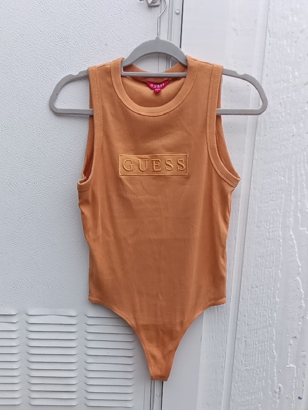Guess Orange Tank-Style One-Piece Bodysuit